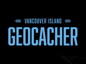 vi-geocacher-blue-on-black-tshirt-design