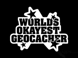 worlds-okayest-geocacher-black-tshirt-design