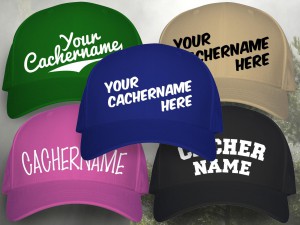 Personalized geocaching hat