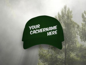 your cachername on a hat